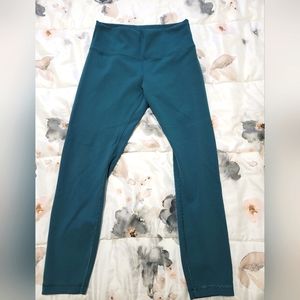Lululemon wundertrain green jasper